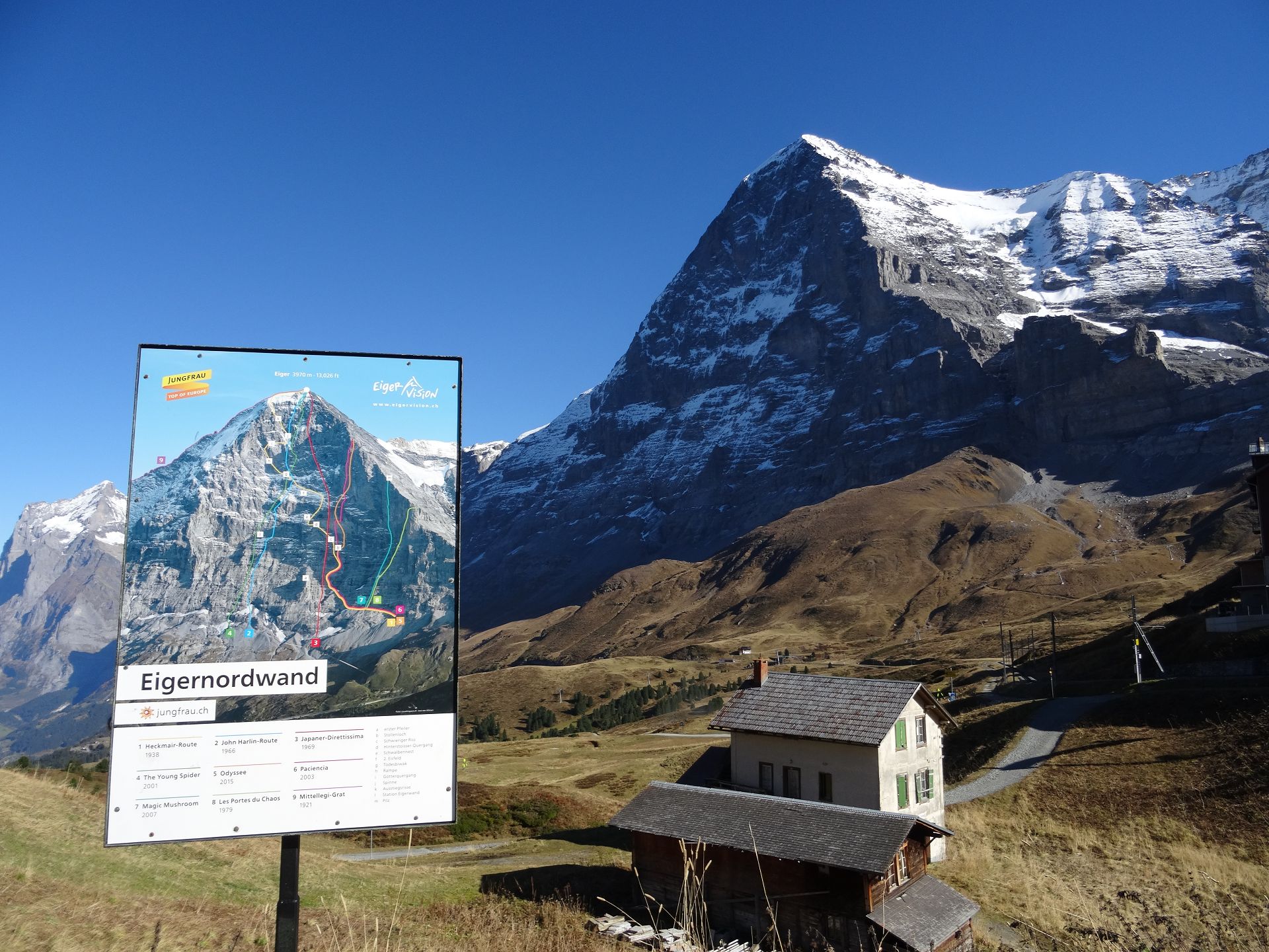Eiger 3970 m (13,025 ft)